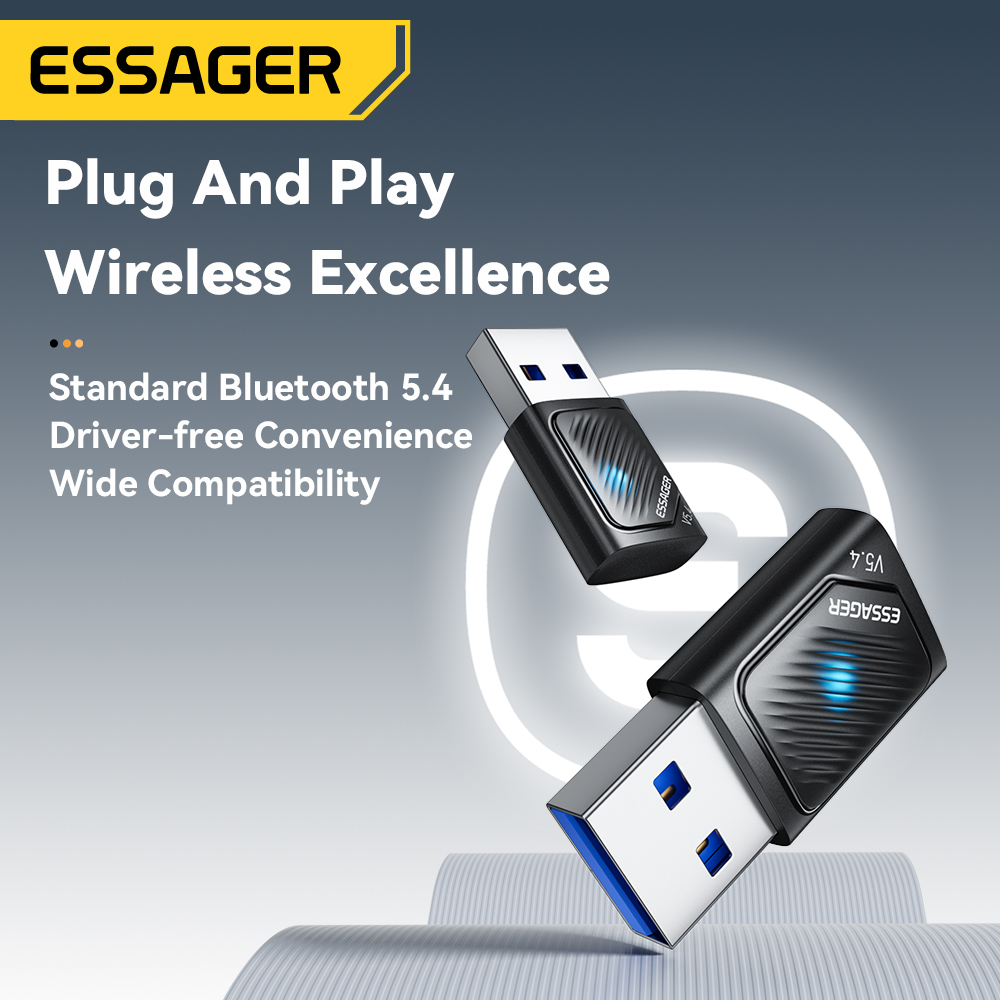 Esports Wireless Gaming Mouse - Essager USB Bluetooth 5.4 Adapter WIreless