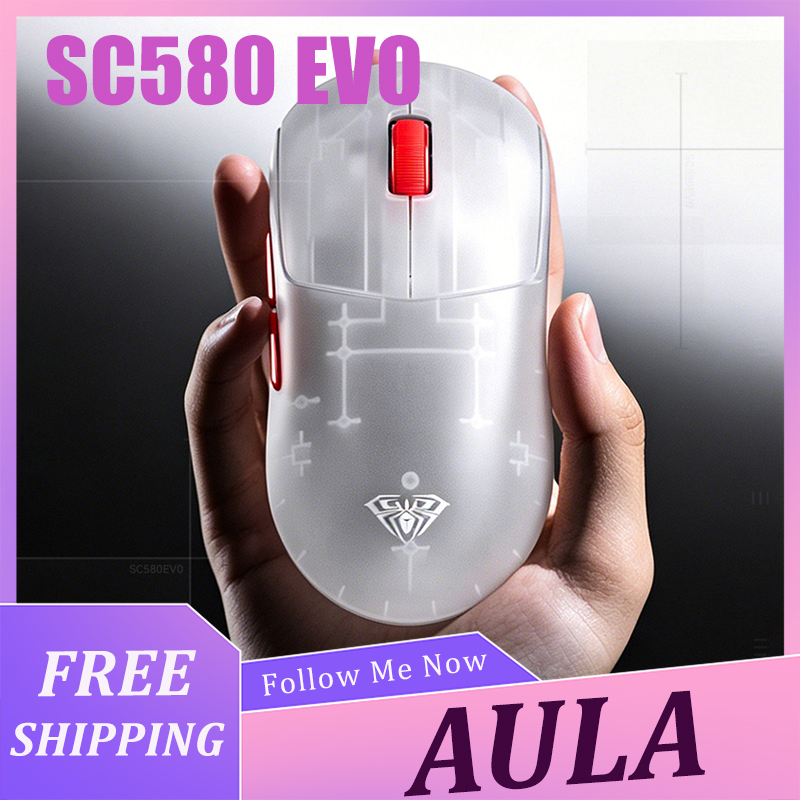 Esports Wireless Gaming Mouse - AULA SC580 EVO Mouse Lightweight Wireless