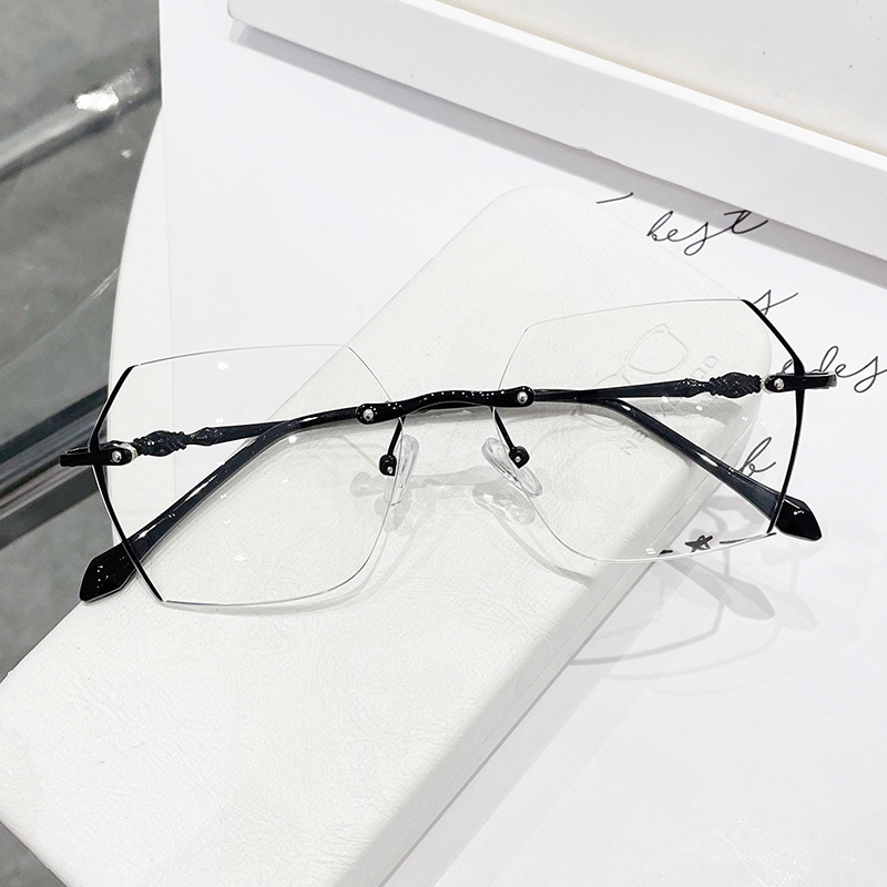 Rimless Myopia Glasses Women V - Gaming Glasses Blue recension och pris