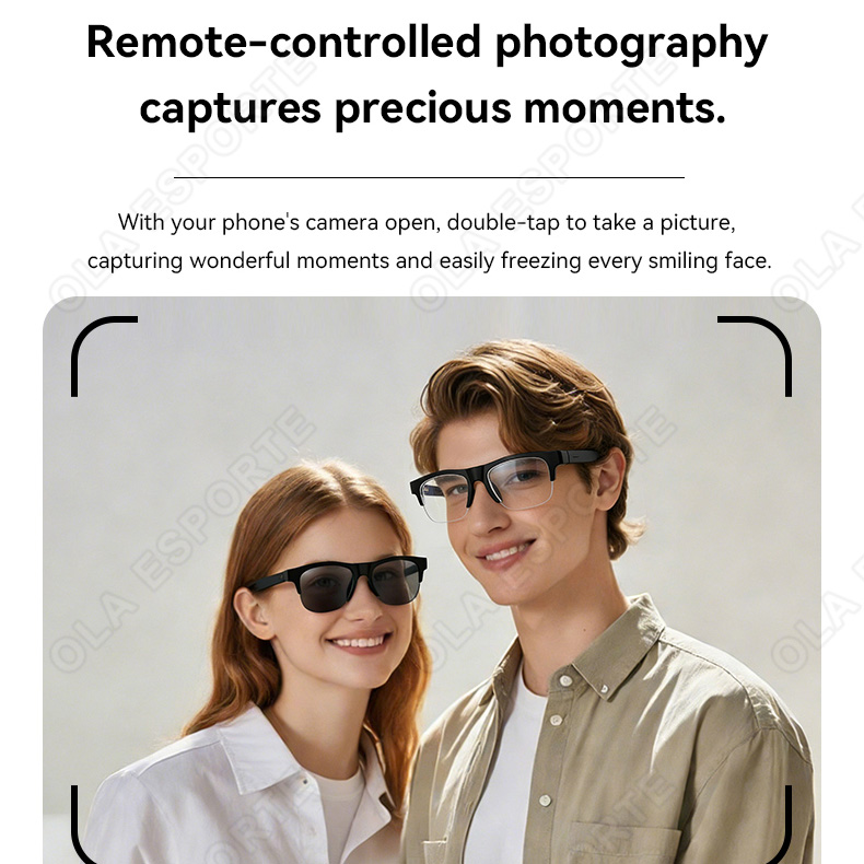 NEW Smart Glasses V5.3 Bluetoo - Gaming Glasses Blue recension och pris