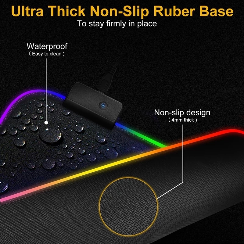 LED Light Mousepad RGB Keyboar - Esports Gaming Keyboard And Mouse recension och pris