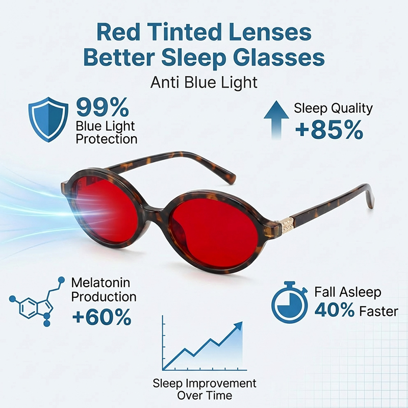 Anti Blue Light Red Lens Filte - Gaming Glasses Blue recension och pris