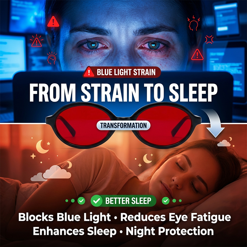 Anti Blue Light Red Lens Filte - Gaming Glasses Blue recension och pris