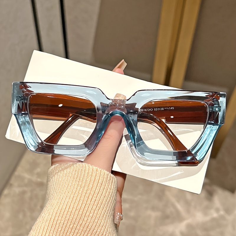 New Fashionable Thick Frame Sq - Gaming Glasses Blue recension och pris
