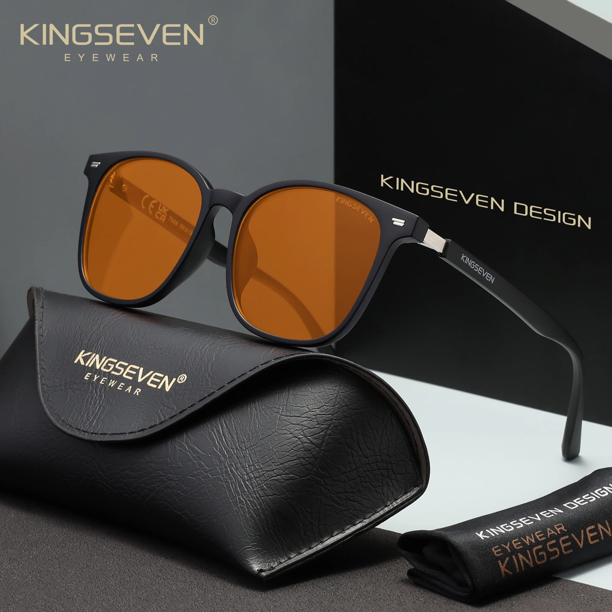 KINGSEVEN Retro Blue Blocking  - Gaming Glasses Blue recension och pris