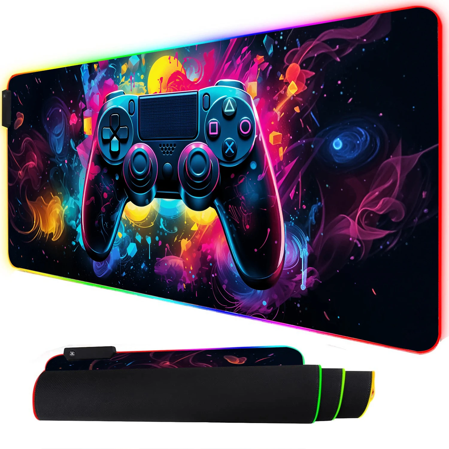 RGB Neon Gaming Controller Art - Esports Gaming Stocks recension och pris